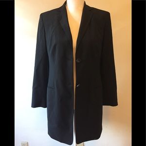 Piazza sempione black wool blazer jacket